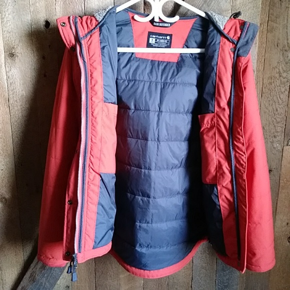 Carhartt rain defender jacket small (4-6) - Picture 8 of 15